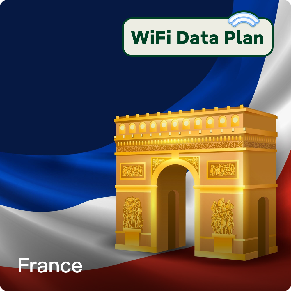 France WiFi Data Plans – Buy Portable WiFi Data for Travel 1 Day - 30 Days