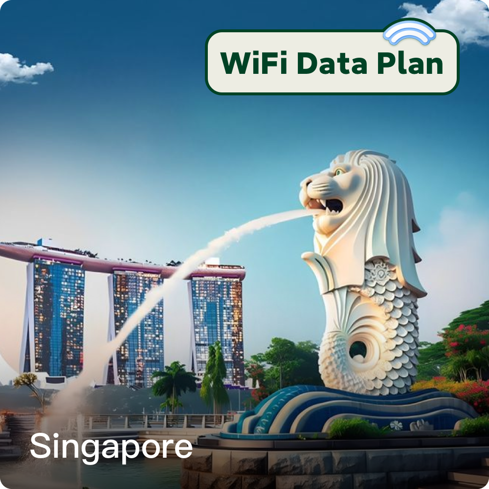 シンガポール旅行用WiFiデータプラン – 1日～30日間、どこでも接続可能