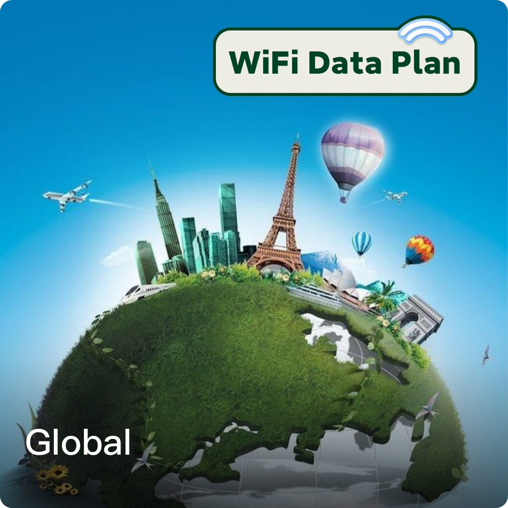グローバルモバイルWiFiデータ – 110カ国以上で利用可能な柔軟なプラン 30日間～180日間