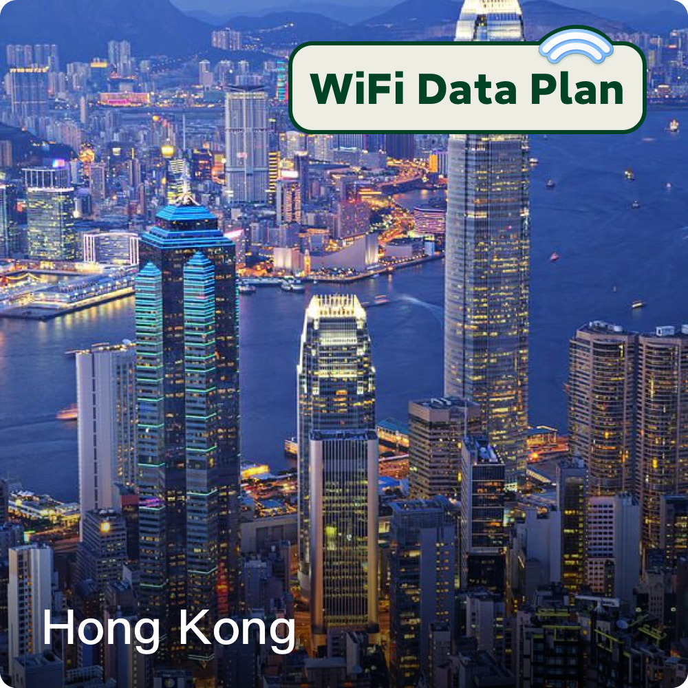 香港向けWiFiデータプラン（海外向けモバイルWiFi）– オンライン購入・チャージ可能 1日～90日間