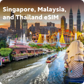 Singapore/Malaysia/Thailand Travel eSIM Instant  for Tourists | Southeast Asia Regional eSIM